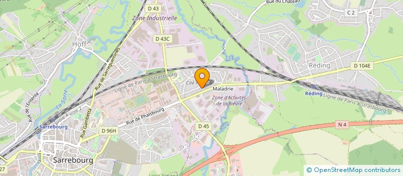 localisation de l'entreprise BMTI à SARREBOURG