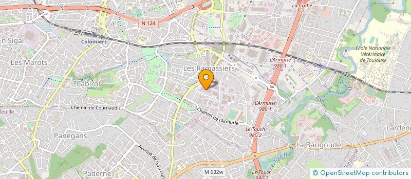 localisation de l'entreprise BMTI SUD OUEST à COLOMIERS