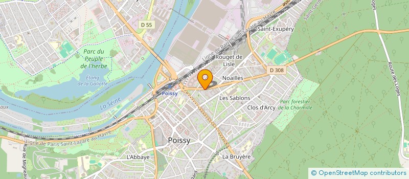 localisation de l'entreprise BMTL  POISSY