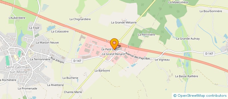 localisation de l'entreprise BMTP à SEVREMOINE