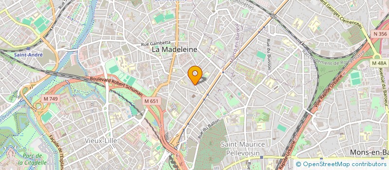 localisation de l'entreprise BMTPS à LA MADELEINE