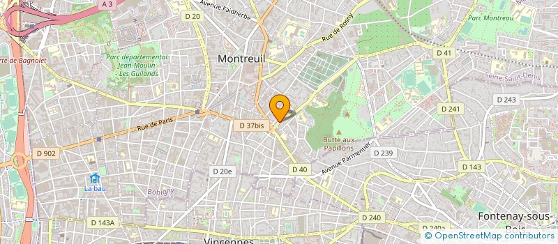 localisation de l'entreprise BMV à MONTREUIL