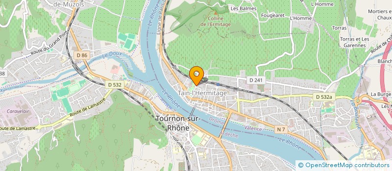 localisation de l'entreprise BMV  TAIN-L'HERMITAGE