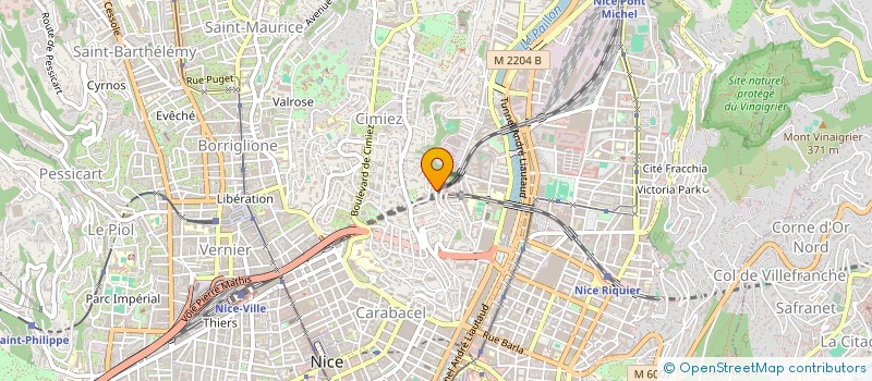 localisation de l'entreprise BMV ALIMENTATION à NICE