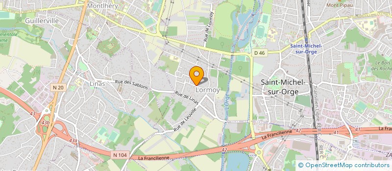 localisation de l'entreprise BMV CHARPENTE à LONGPONT-SUR-ORGE