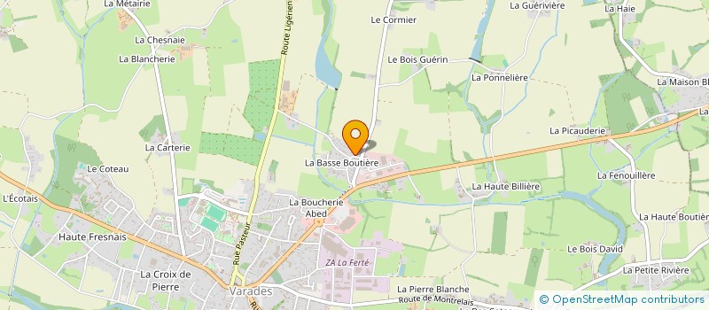 localisation de l'entreprise BMV COUVERTURE PROFESSIONNELLE  LOIREAUXENCE
