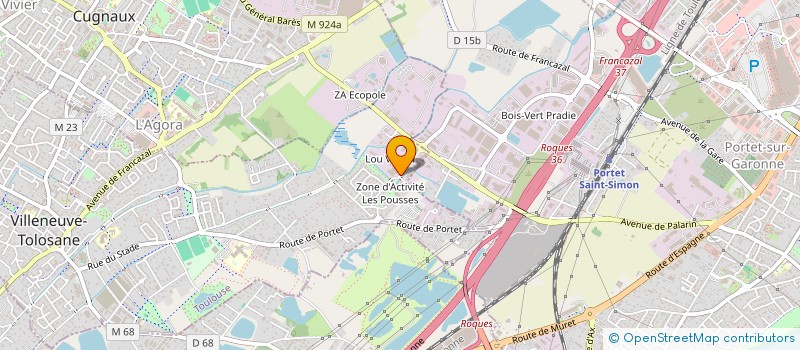 localisation de l'entreprise BMV PLASTIQUES  VILLENEUVE-TOLOSANE