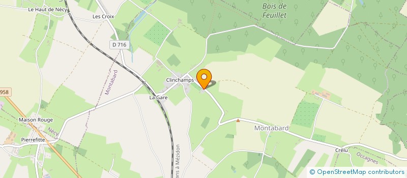 localisation de l'entreprise BMVH IMMOBILIER à MONTABARD