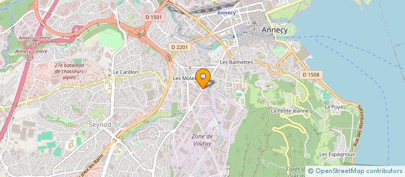 localisation de l'entreprise BMVS CONSULTING à ANNECY
