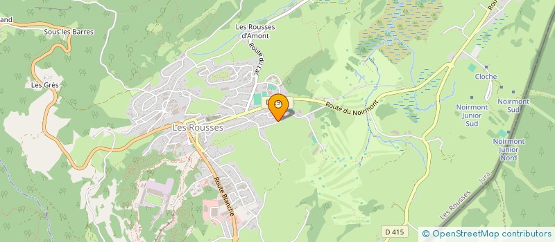 localisation de l'entreprise BMVT  LES ROUSSES