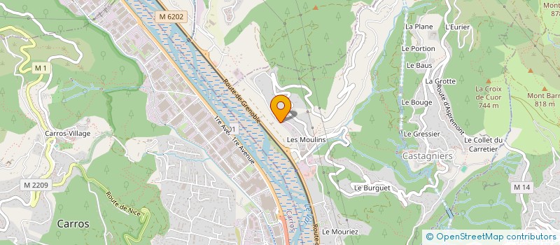 localisation de l'entreprise BMW FRENCH RIVIERA  CASTAGNIERS