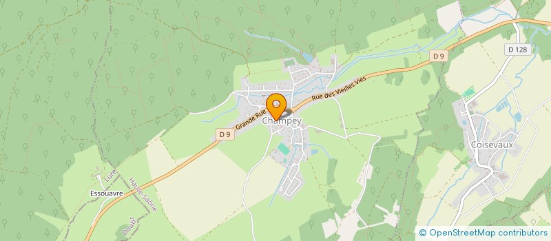 localisation de l'entreprise BMX CHAMPEY PAYS D'HERICOURT  VILLAFANS