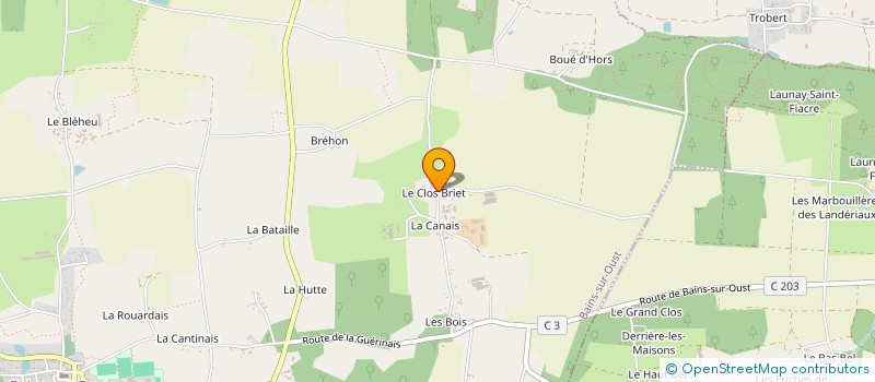 localisation de l'entreprise BMX CLUB DE REDON  BAINS-SUR-OUST