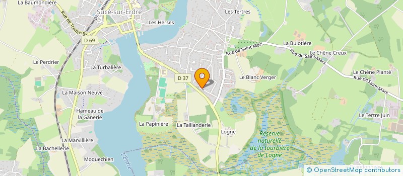 localisation de l'entreprise BMX IMMO  SUCE-SUR-ERDRE