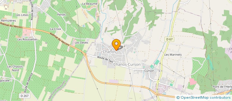 localisation de l'entreprise BMX R.DIFFUSION  CHANOS-CURSON