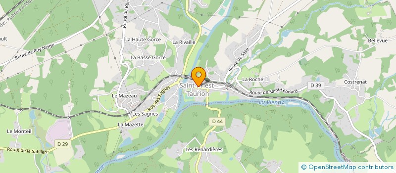 localisation de l'entreprise BMX VAL DU TAURION  SAINT-PRIEST-TAURION