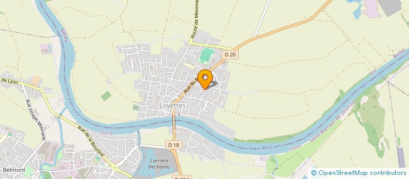 localisation de l'entreprise BMY  LOYETTES