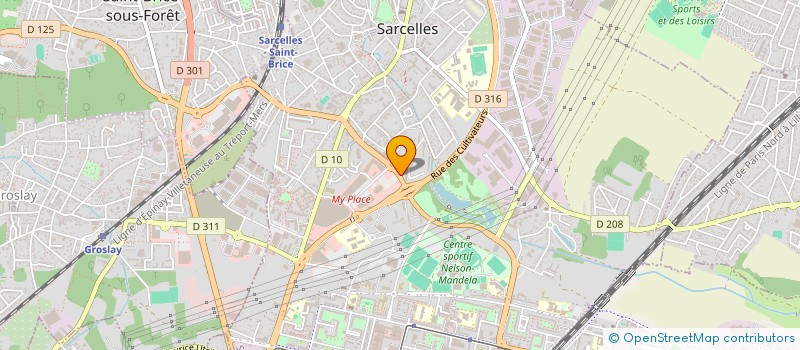 localisation de l'entreprise BMZ à SARCELLES