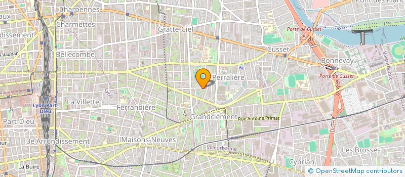 localisation de l'entreprise BMZ  VILLEURBANNE