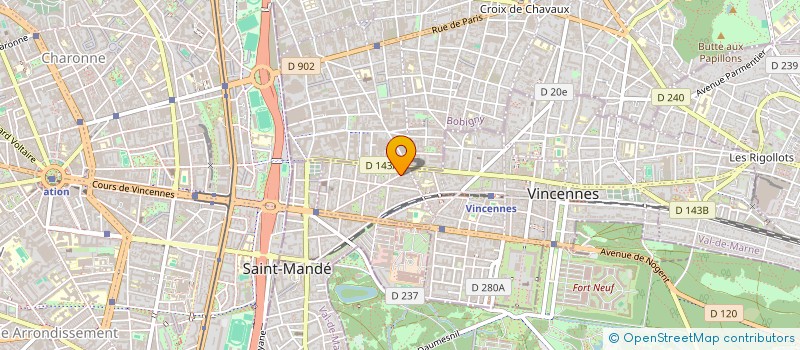 localisation de l'entreprise BMZ à VINCENNES