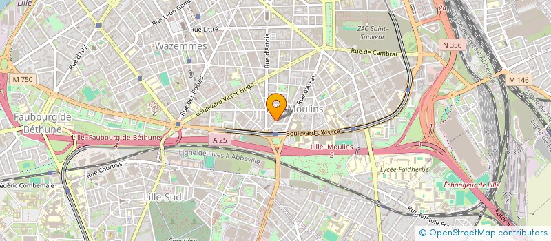 localisation de l'entreprise BMZ IMMO à LILLE