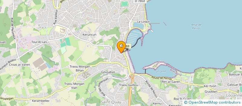 localisation de l'entreprise BN 2001  PERROS-GUIREC