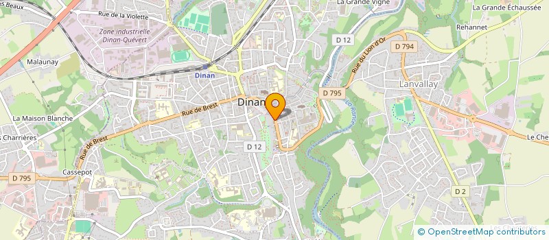 localisation de l'entreprise BN  DINAN