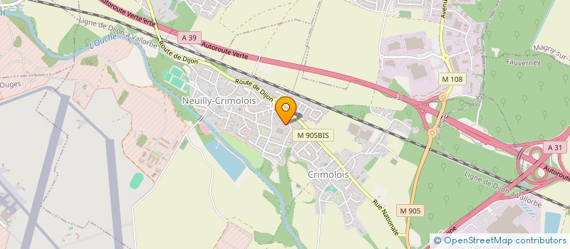 localisation de l'entreprise BN  NEUILLY-CRIMOLOIS