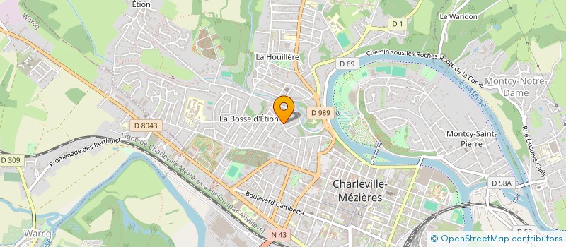 localisation de l'entreprise BN  CHARLEVILLE-MEZIERES