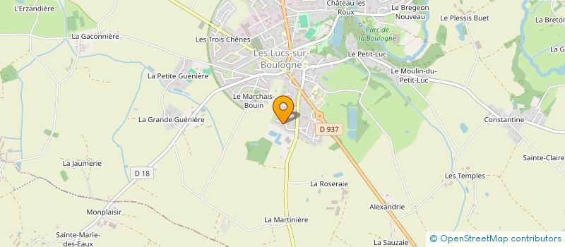 localisation de l'entreprise BN  LES LUCS-SUR-BOULOGNE