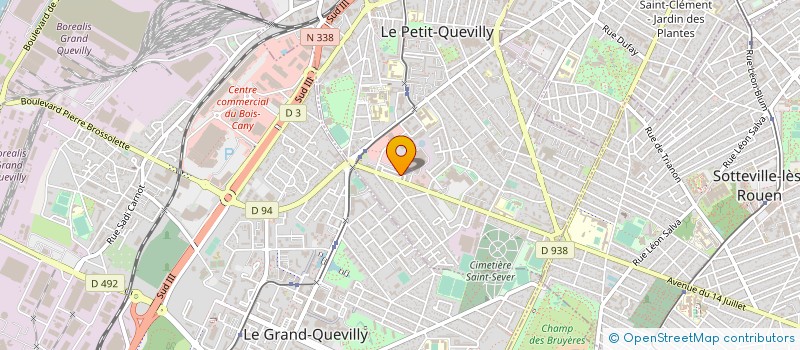 localisation de l'entreprise BN CONNECT à LE PETIT-QUEVILLY