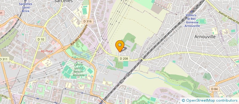 localisation de l'entreprise BN DIGITAL  SARCELLES