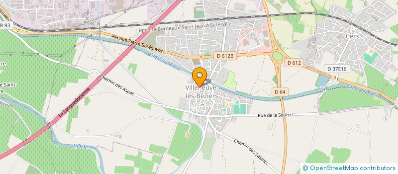 localisation de l'entreprise BN FINANCE à VILLENEUVE-LES-BEZIERS