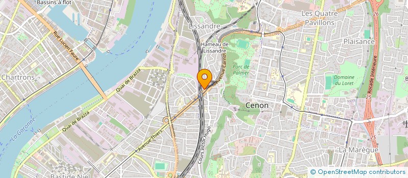 localisation de l'entreprise BN TRANSPORTS  CENON