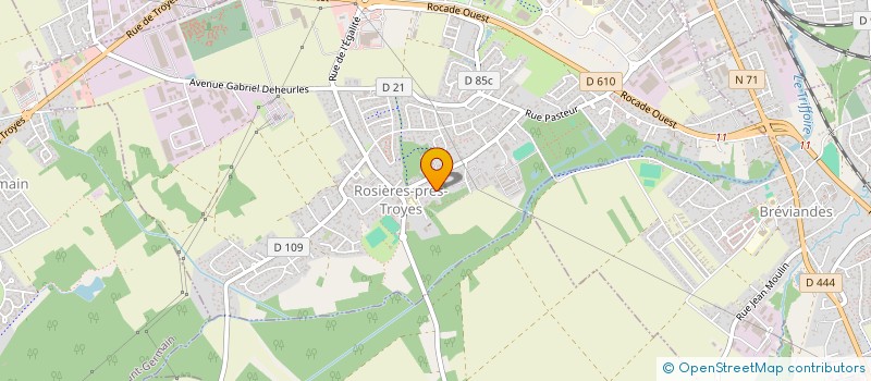 localisation de l'entreprise BN10 IMMO  ROSIERES-PRES-TROYES
