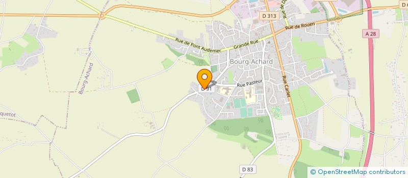 localisation de l'entreprise BN2A  BOURG-ACHARD