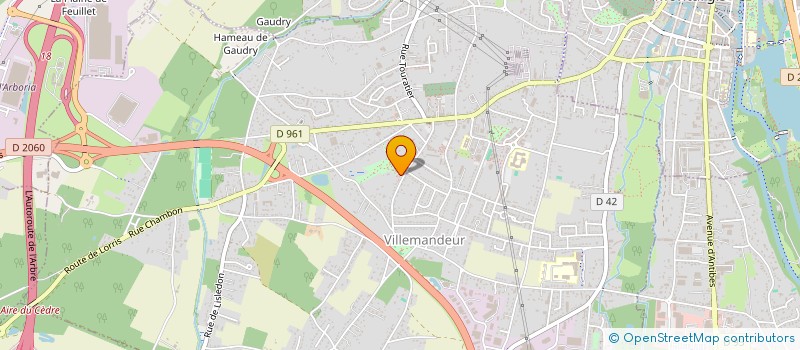 localisation de l'entreprise BN2A  VILLEMANDEUR
