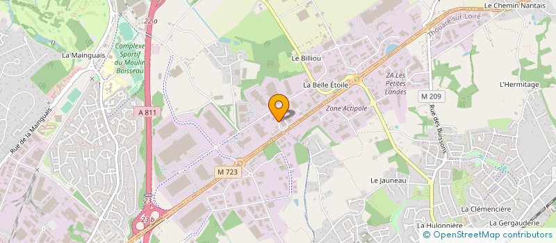 localisation de l'entreprise BNA EVENTS à CARQUEFOU