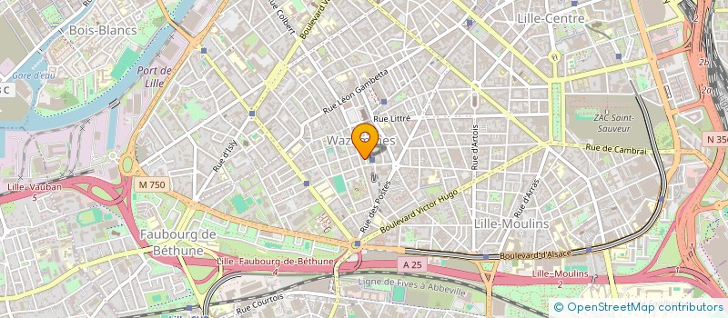 localisation de l'entreprise BNA HOLDING à LILLE
