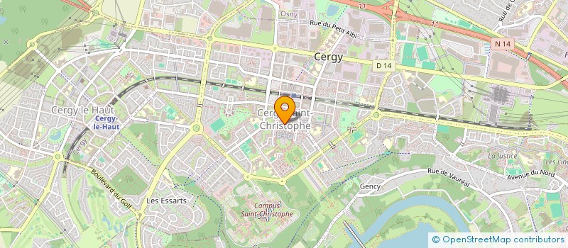 localisation de l'entreprise BNA TRANS ET SERVICES  CERGY