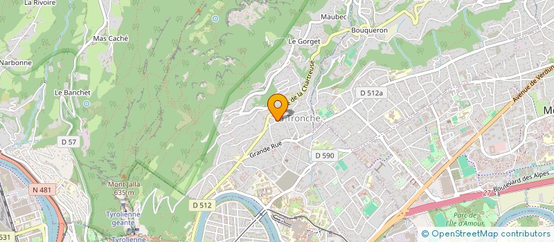 localisation de l'entreprise BNB  LA TRONCHE