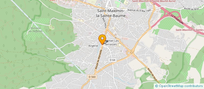 localisation de l'entreprise BNB 83 à SAINT-MAXIMIN-LA-SAINTE-BAUME