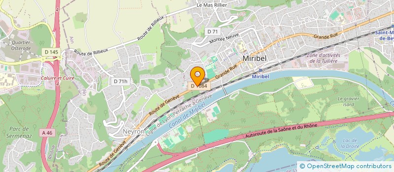 localisation de l'entreprise BNB AUTO PL  MIRIBEL