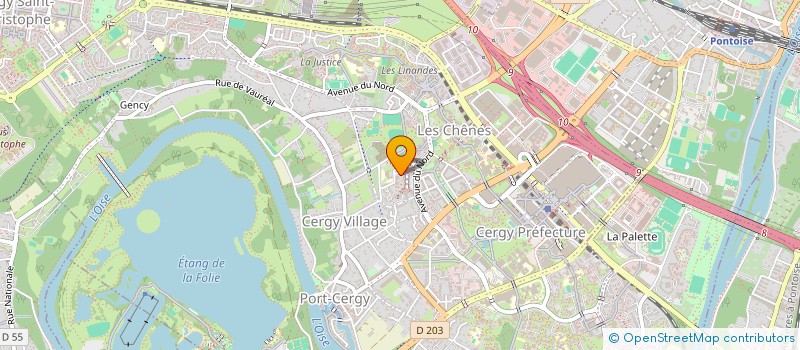 localisation de l'entreprise BNB CAB  CERGY