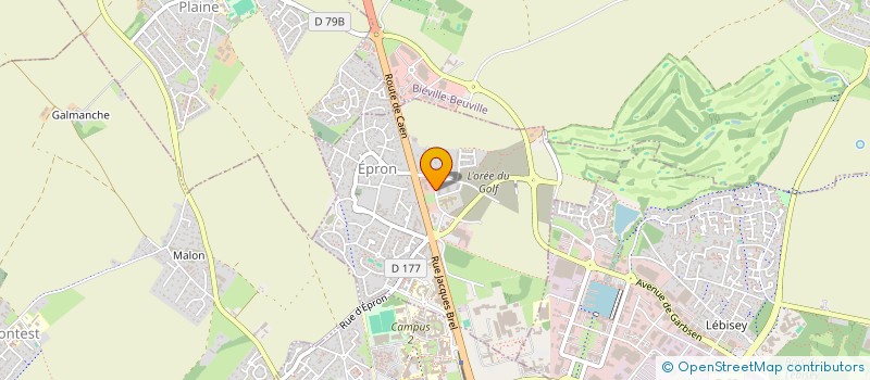 localisation de l'entreprise BNB SAP COTE DE NACRE  EPRON