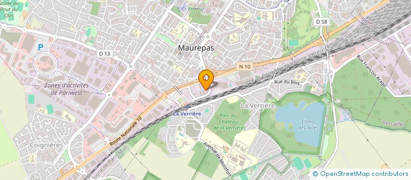 localisation de l'entreprise BNB SAS  LA VERRIERE