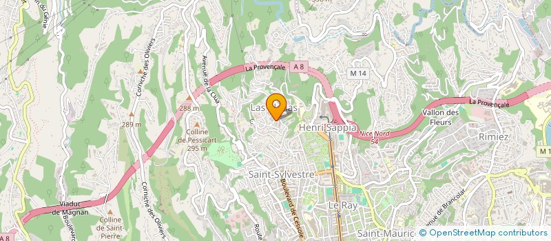 localisation de l'entreprise BNB SERENITY à NICE