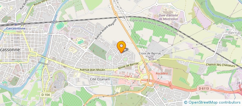 localisation de l'entreprise BNB SUPPORT à CARCASSONNE