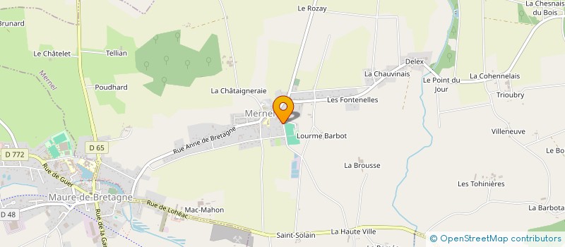 localisation de l'entreprise BNB SUR MESURE  MERNEL