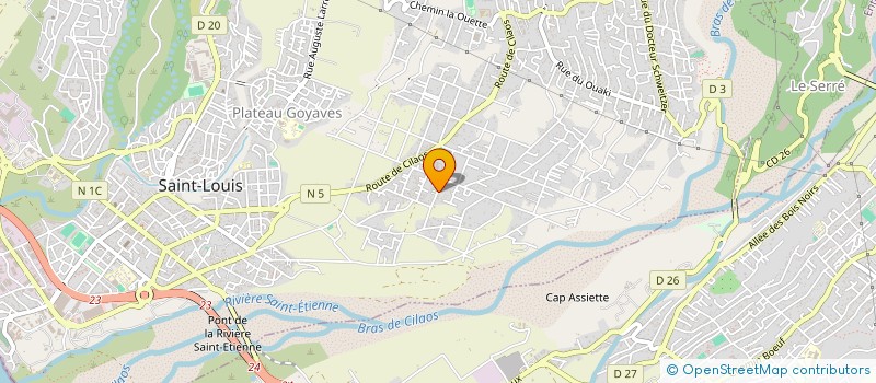 localisation de l'entreprise BNC SPORTS - ANIMATIONS ET LOISIRS à SAINT-LOUIS